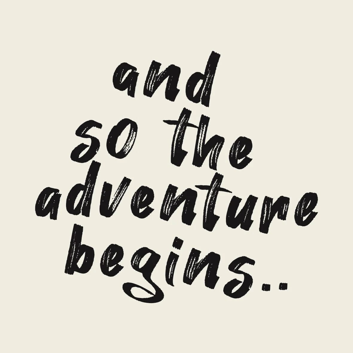 Tegeltje - And so the adventure begins