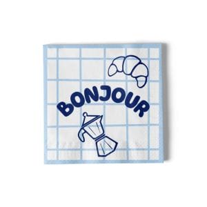 Atelier Pistache - Servetten - Bonjour