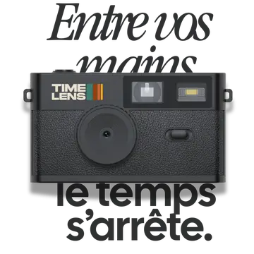 TimeLens - Oldskool Camera met USB-C - Zwart/Noir
