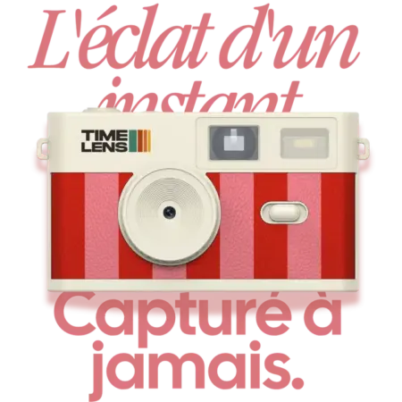 TimeLens - Oldskool Camera met USB-C - Candy/Cream