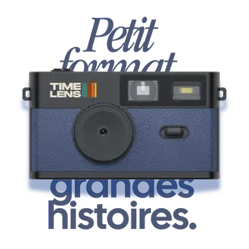 TimeLens - Oldskool Camera met USB-C - Bleu