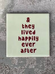 Tegeltje - And they lived happily ever after