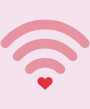 Tegeltje - Wifi Heart