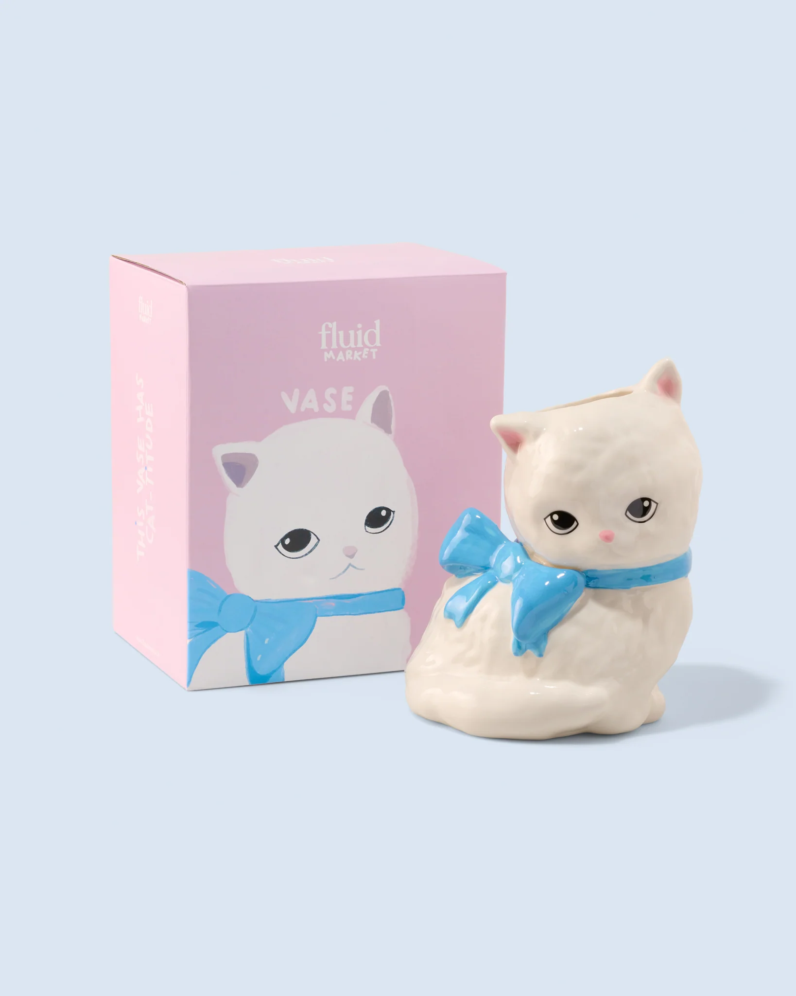 Fluid Market - Cat Vase - Keramiek
