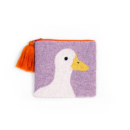 Helio Ferretti - Beaded Clutch/Pouch - Eend - Medium