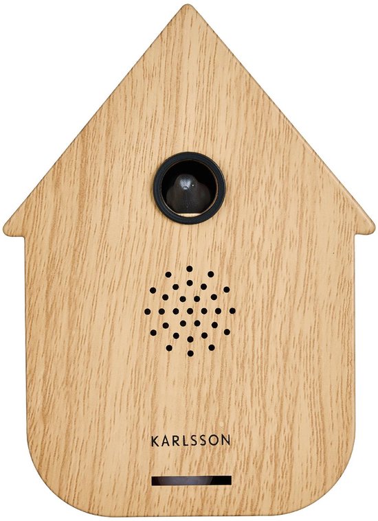 Karlsson - Sound Box Cuckoo - 12x7.5x11.5cm - Light Wood