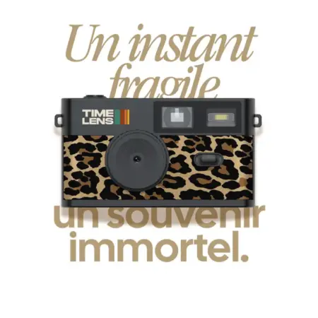 TimeLens - Oldskool Camera met USB-C - Leopard