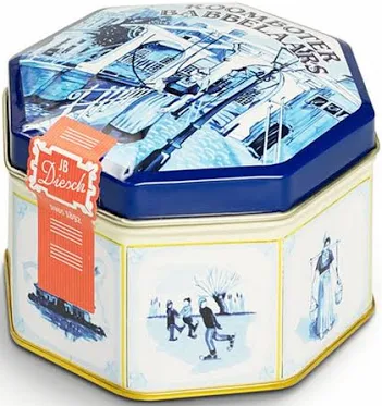 J.B. Diesch - Babbelaars achtkant - 200 gr - Delfsblauw