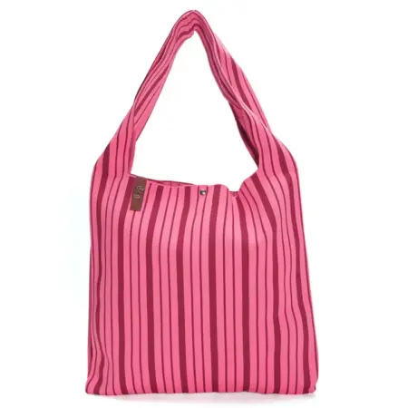 Lot83 - Tas Lois - 150 - Roze/Bordeaux/Strepen