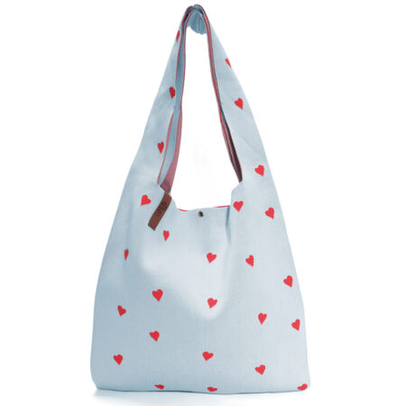 Lot83 - Lois 93 - Lichtblauw met hartjes