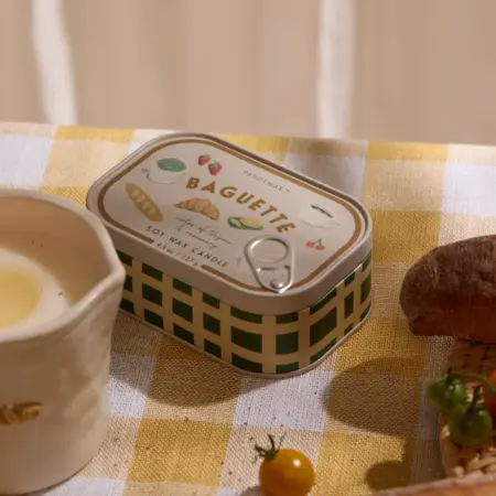 Paddywax- Bistro - Kaars in (bewaar)blikje - Baguette