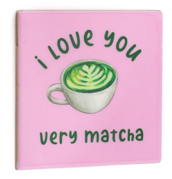 Tegeltje - I love you very matcha - 10x10