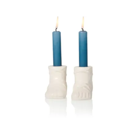 Kandelaren met sandalen - Set van 2 - Bitten