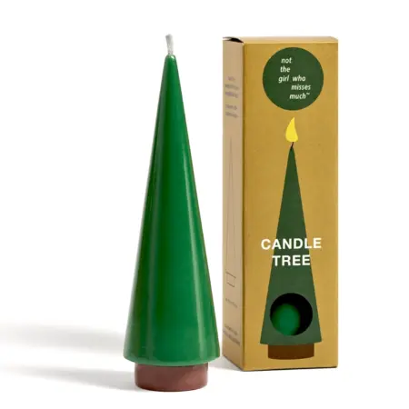 Not the girl who misses much - Christmas Tree Candle - L