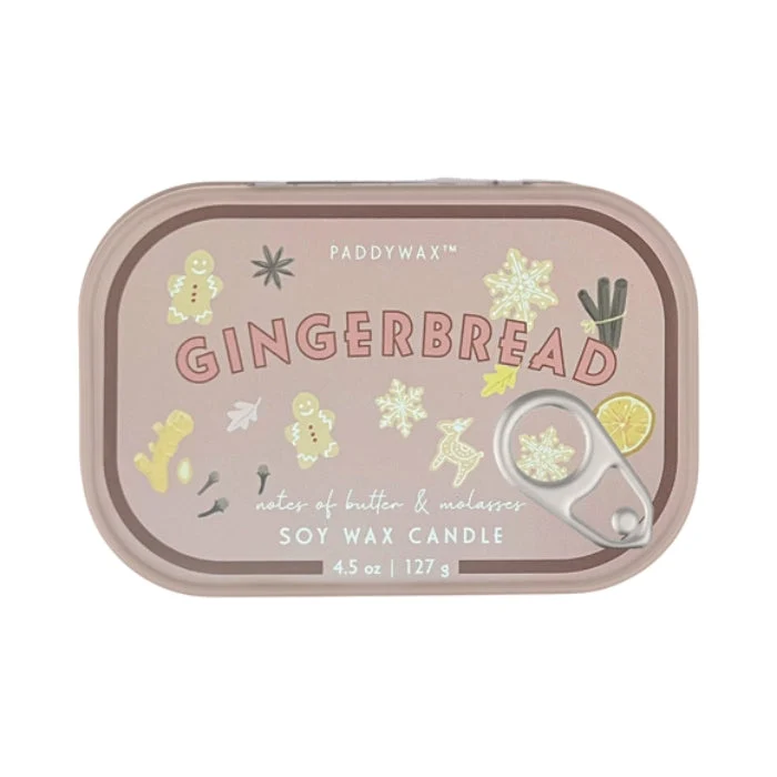 Paddywax- Bistro - Kaars in (bewaar)blikje - Gingerbread