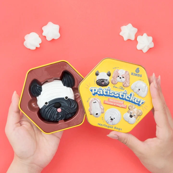 Pastis Sticker/Magneet - Meringue Dogs - Serie 1 - Blindbox - Afbeelding 2