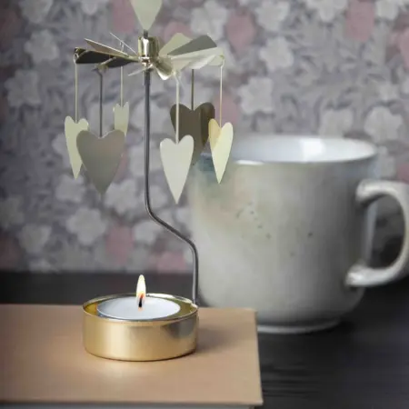 Pluto Design - Theelicht Carrousel/Spinner - Hearts