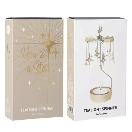 Pluto Design - Theelicht Carrousel/Spinner - You're a star