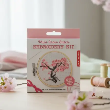 Cross Stitch Kit - Kikkerland - Sakura
