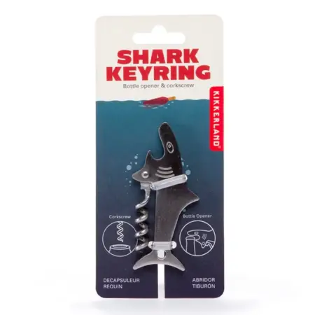 Kikkerland - Shark keyring - haaiensleutelhanger/opener - lievelings