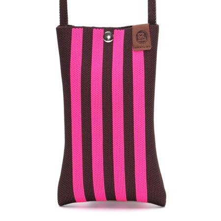 Lot83 - Telefoontas Charlie 29 - Bruin/Neonroze