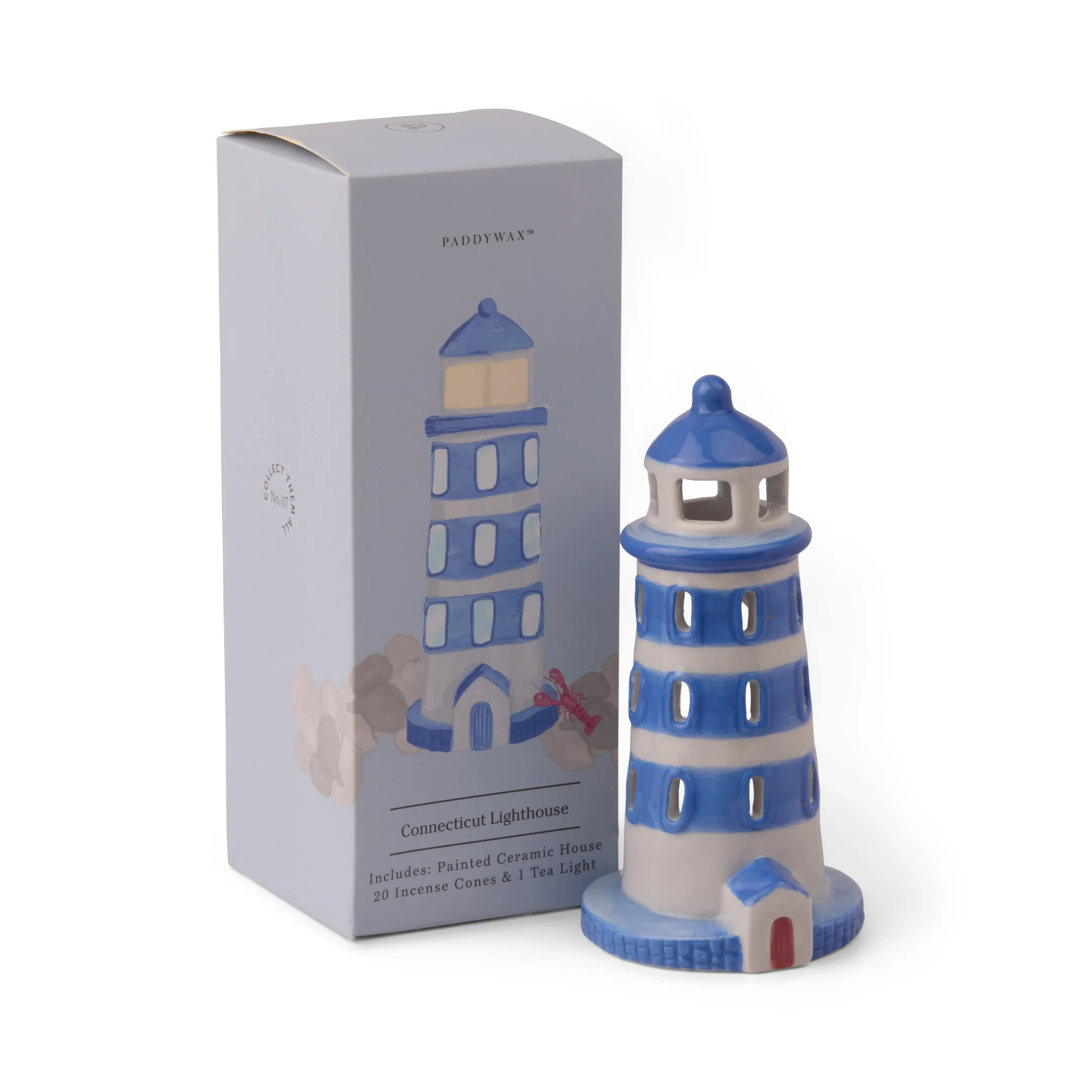 Paddywax - Wierrookhuisje van keramiek - No. 07 - Lighthouse