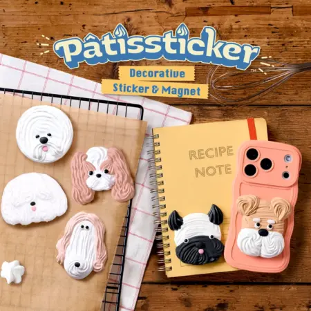 Pastis Sticker/Magneet - Meringue Dogs - Serie 1 - Blindbox