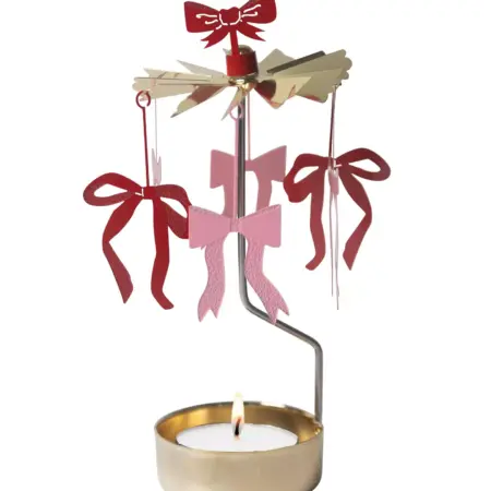 Pluto Design - Theelicht Carrousel/Spinner - Bow/Strikken