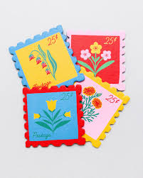 Ban.do - Coaster Set - Stamps - Onderzetters/Postzegel
