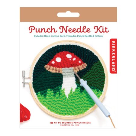 Punch Needle Kit - Kikkerland - Mushroom/Paddestoel