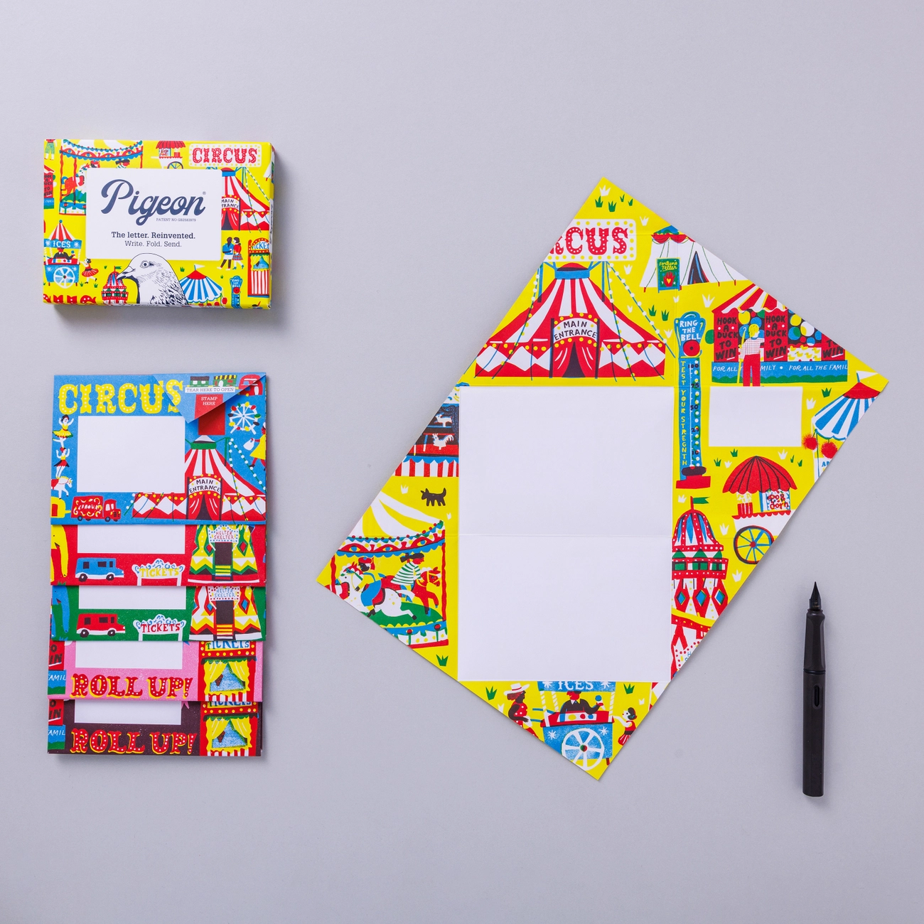 Pigeon Posted - Briefpapier - Write, Fold, Send - Circus - Afbeelding 2