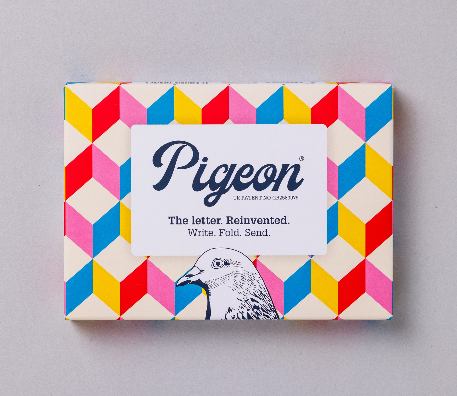 Pigeon Posted - Briefpapier - Write, Fold, Send - Geometric